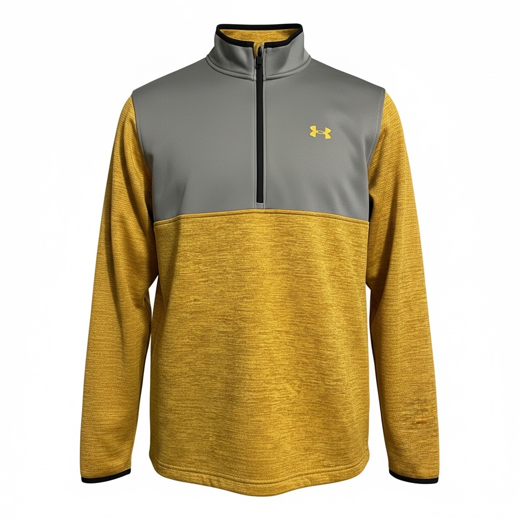 Under Armour Men's Two-Tone Gray And Yellow Jacket